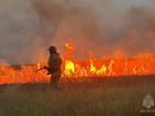 Крупное возгорание сухой растительности ликвидировали сотрудники МЧС ДНР в Новоазовском районе