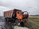 Водитель КаМАЗа находится в коме после обстрела украинскими нацистами Шахтерска из РСЗО