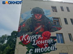 «Соловей»: новый мурал в центре Донецка посвящен событиям в Курской области