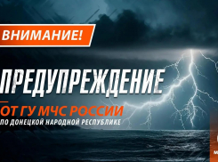 Непогода в ДНР — МЧС предупреждает о грозах и сильном ветре