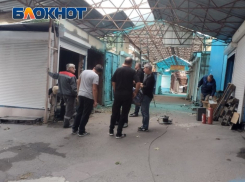 В ДНР начали сносить хозяйственную часть рынка «Аквилон»