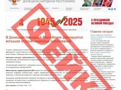 В соцсетях распространяется фейк о холере в ДНР