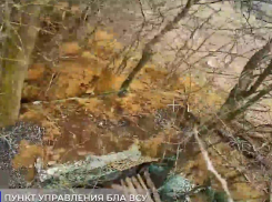 Кадры уничтожения пункта управления БПЛА противника в Дачном, ДНР, показали военнослужащие