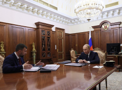 Денис Пушилин доложил Владимиру Путину о ходе восстановительных работ в ДНР