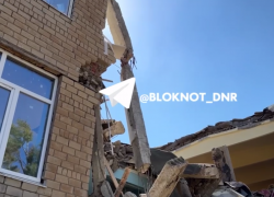 По факту обрушения части школы в Макеевке возбудили уголовное дело о халатности