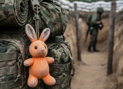 Детский плюшевый заяц дважды спас жизнь бойцу под Артёмовском и Часовым Яром
