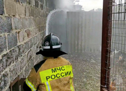 Пожарные оградили курочек от огня во время возгорания бани в ДНР