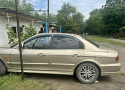 Психбольной житель ДНР угнал автомобиль и врезался в шлагбаум