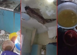 В Макеевке на Объединенном вода идет круглые сутки, правда – с потолка