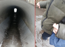 Дети поселка Колосниково в Макеевке ходят в школу по колено в ледяной воде под трассой 