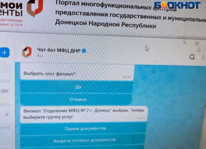 В ДНР записаться в МФЦ можно только через бот в МАХе и выглядит это как издевательство