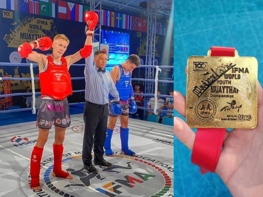 Чемпионом мира по тайскому боксу стал школьник из Харцызска ДНР Андрей Власов