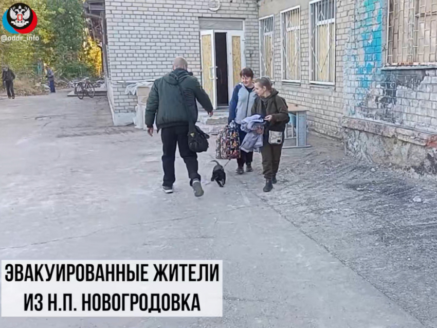 Беженцы из Новогродовки: в квартале два дома только живых, остальные все погорели