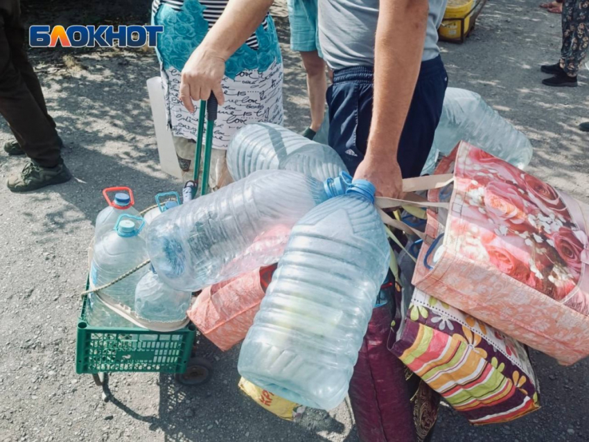 График подачи воды в Донецке до конца августа 