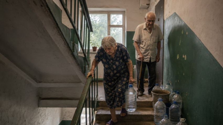 Пенсионеры и инвалиды больше месяца живут без воды в Макеевке