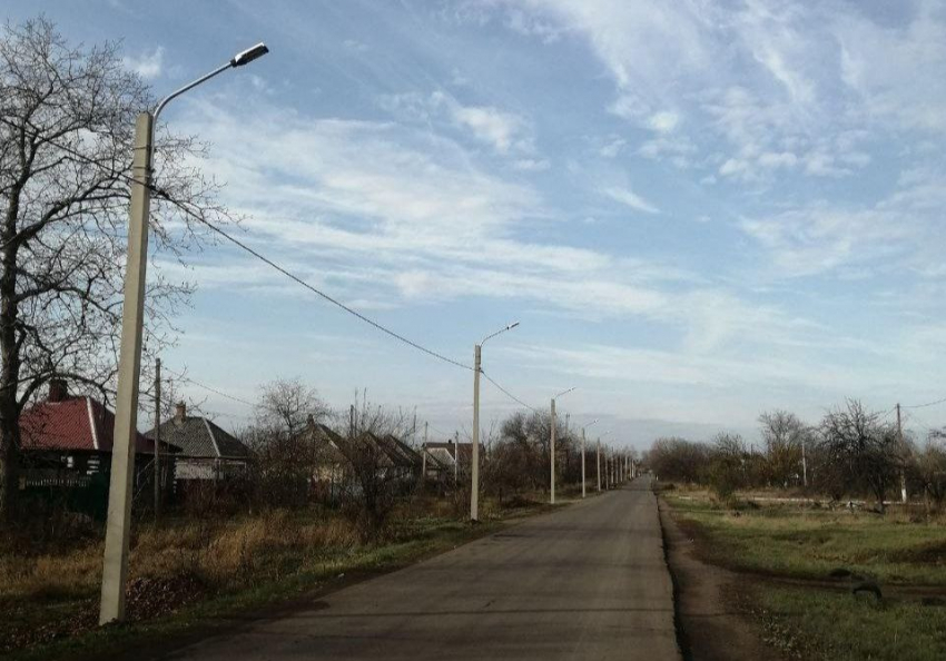 В Волновахе установили новое уличное освещение