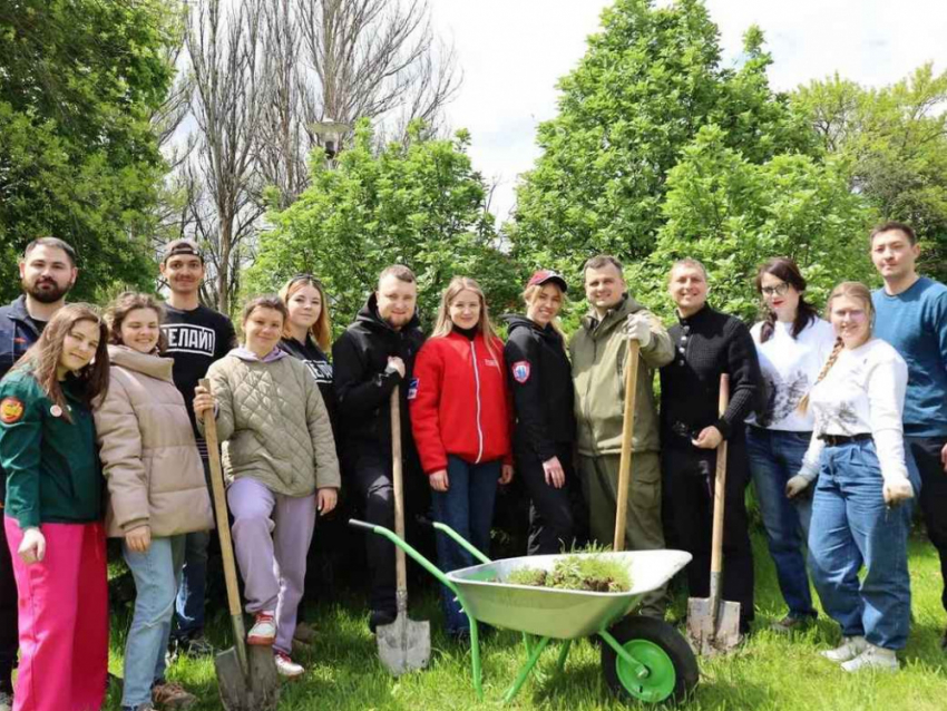 Город миллиона роз: активисты высадили цветы в парках Донецка