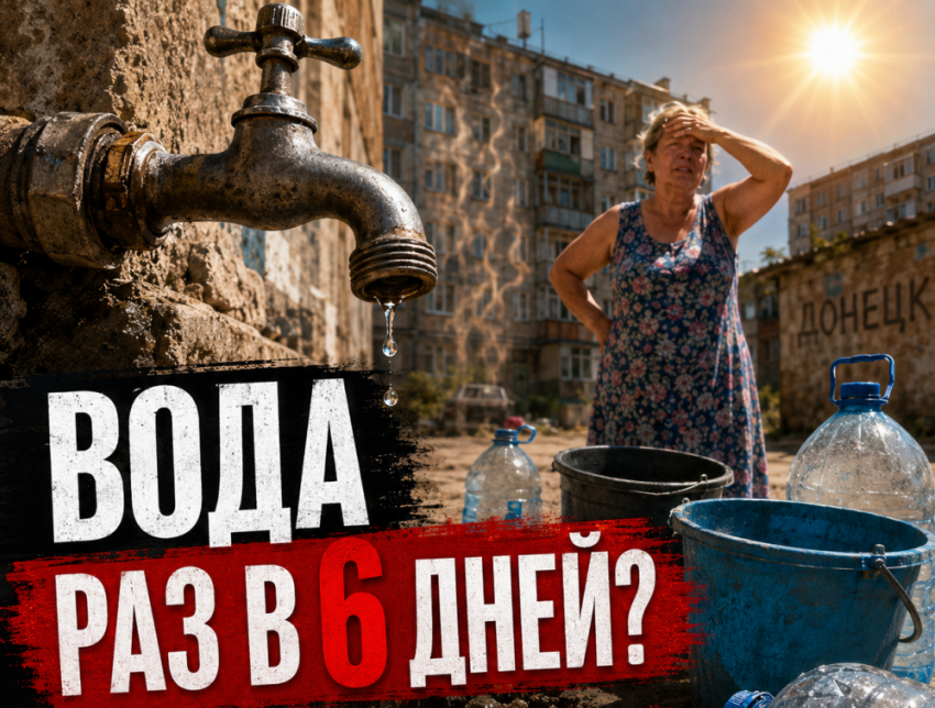 Воду раз в шесть дней? Жители Ленинского района Донецка пожаловались на срыв графика